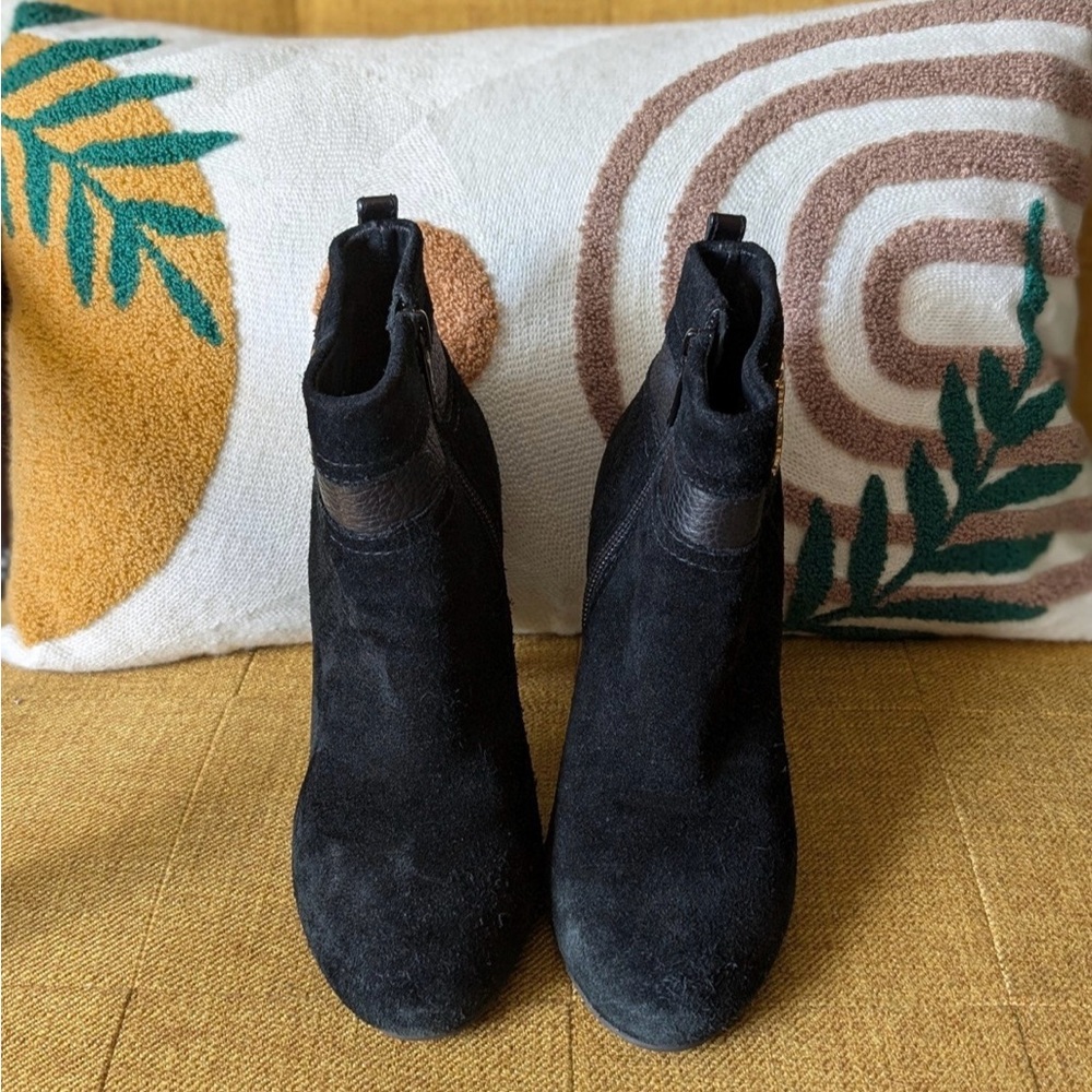 Tory Burch Black Heeled Boots - Picture 3 of 6